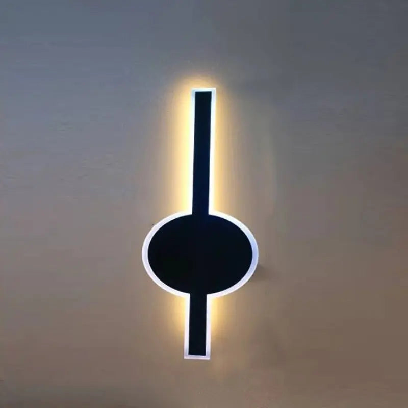 Modern Simplicity Solar Waterproof Aluminum Acrylic Strip Wave LED Wall Sconce Lamp For Outdoor Patio Cuvalon