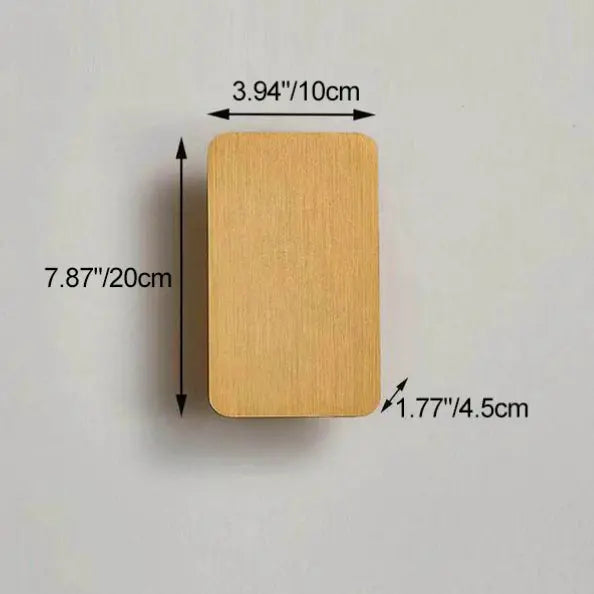 Nordic Minimalist Aluminum Rectangular Flat Panel 2-Light LED Wall Sconce Lamp Cuvalon