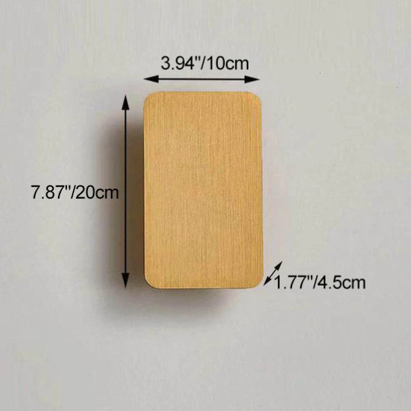 Nordic Minimalist Aluminum Rectangular Flat Panel 2-Light LED Wall Sconce Lamp (Copy) Cuvalon