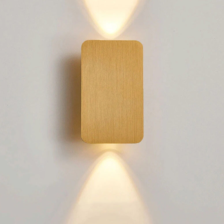 Nordic Minimalist Aluminum Rectangular Flat Panel 2-Light LED Wall Sconce Lamp (Copy) Cuvalon