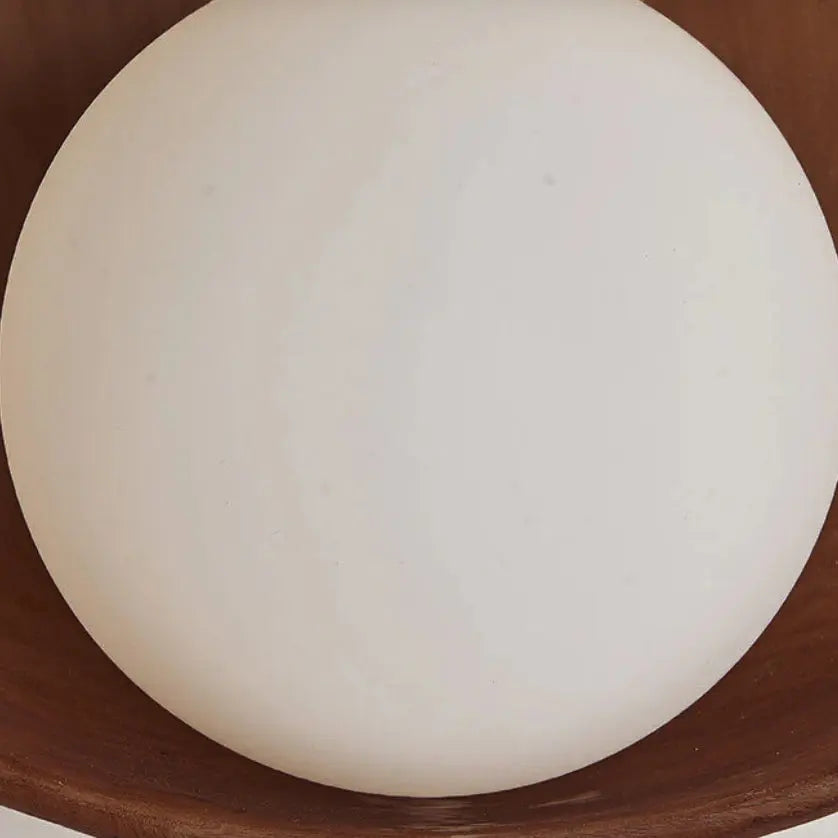 Modern Minimalist Round Iron Resin 1-Light Wall Sconce Lamp Cuvalon