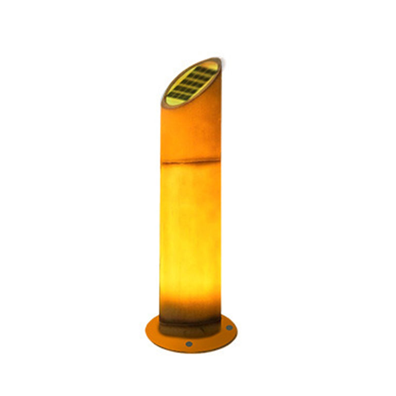 Contemporary Creative Waterproof Solar Resin Bamboo LED Landscape Lighting Outdoor Light For Garden Cuvalon