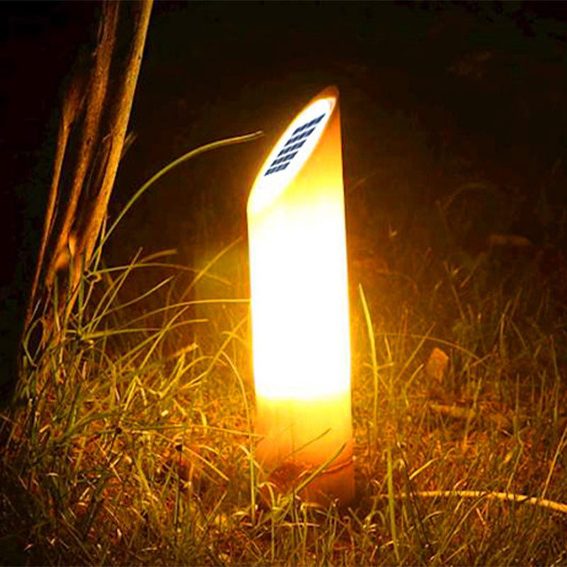 Contemporary Creative Waterproof Solar Resin Bamboo LED Landscape Lighting Outdoor Light For Garden Cuvalon