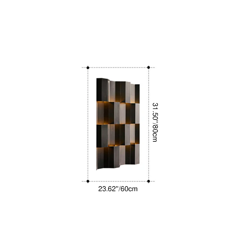 Contemporary Retro Waterproof Stainless Steel Rectangular LED Wall Sconce Lamp For Outdoor Patio Cuvalon