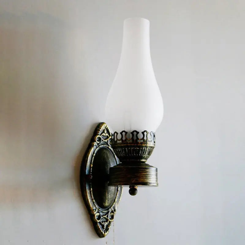 Retro Kerosene 1-Light Wall Sconce Lamps Cuvalon