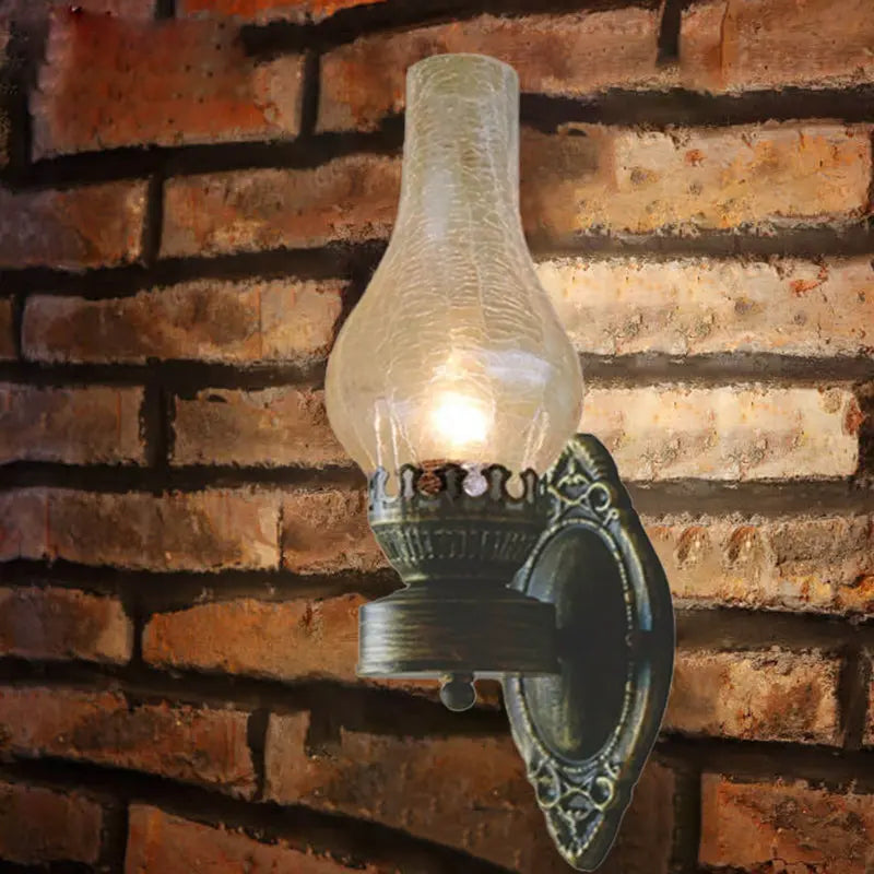 Retro Kerosene 1-Light Wall Sconce Lamps Cuvalon