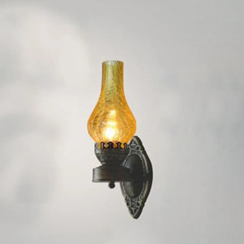 Retro Kerosene 1-Light Wall Sconce Lamps Cuvalon