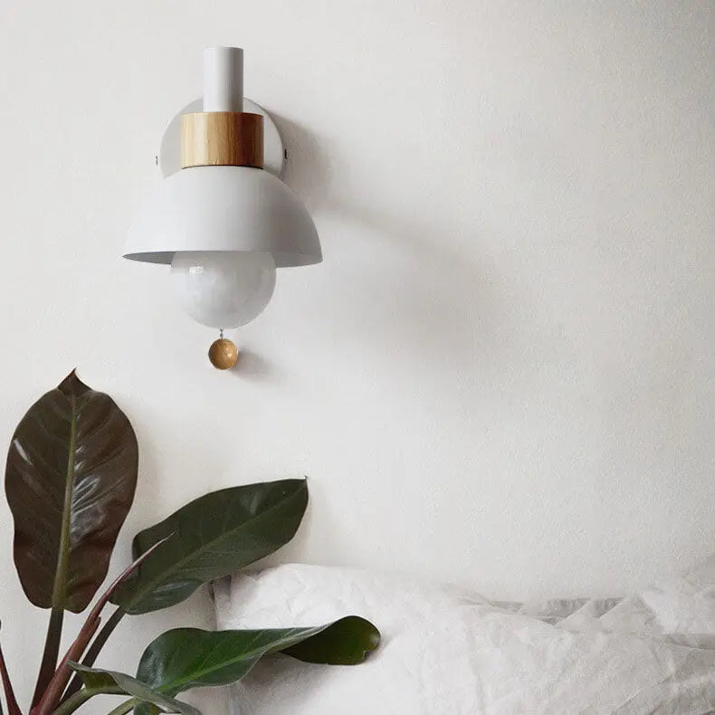 Nordic Macaron Globe 1-Light Wall Sconce Lamp Cuvalon