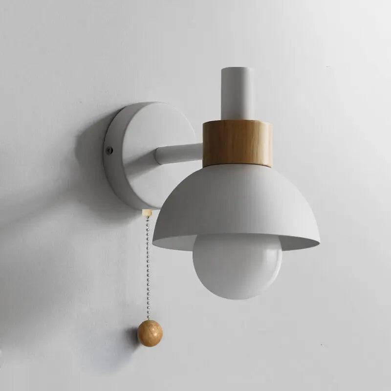 Nordic Macaron Globe 1-Light Wall Sconce Lamp Cuvalon