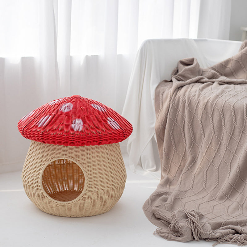 Contemporary Creative Cylindrical Mushroom-Shaped PP Cat Bed For Bedroom Cuvalon