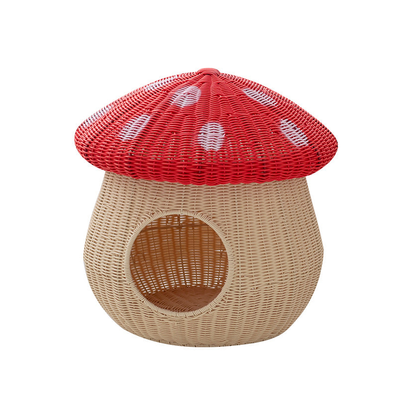 Contemporary Creative Cylindrical Mushroom-Shaped PP Cat Bed For Bedroom Cuvalon