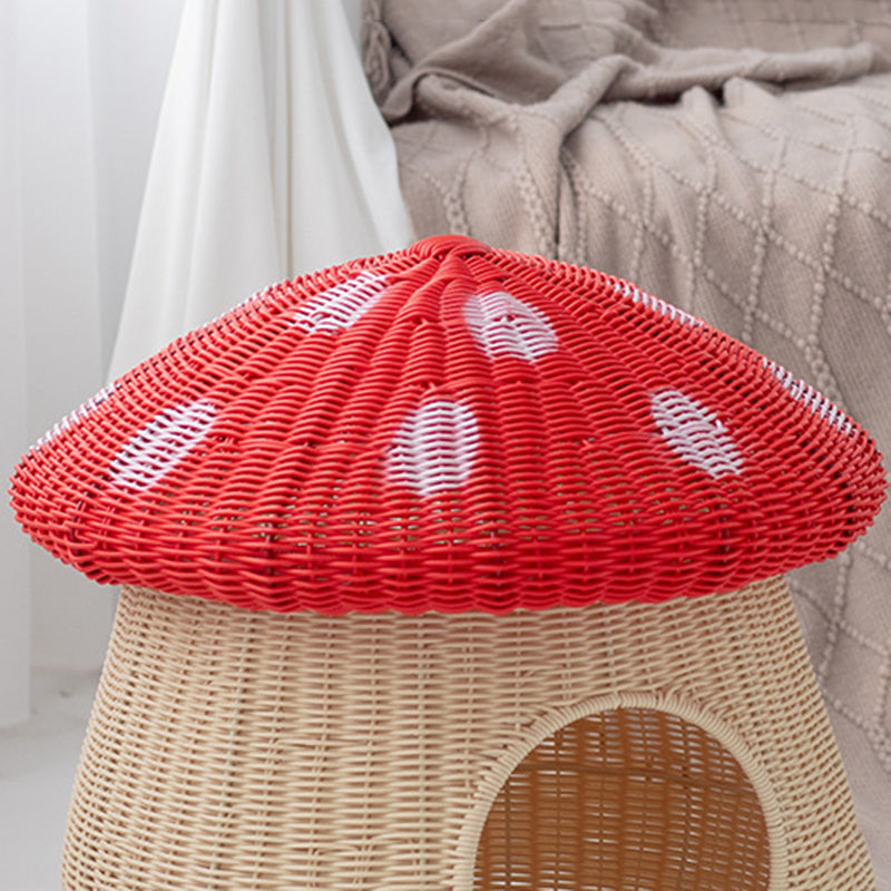 Contemporary Creative Cylindrical Mushroom-Shaped PP Cat Bed For Bedroom Cuvalon