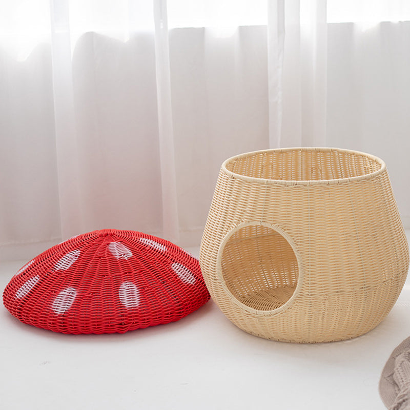 Contemporary Creative Cylindrical Mushroom-Shaped PP Cat Bed For Bedroom Cuvalon