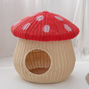 Contemporary Creative Cylindrical Mushroom-Shaped PP Cat Bed For Bedroom Cuvalon