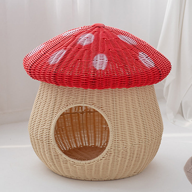 Contemporary Creative Cylindrical Mushroom-Shaped PP Cat Bed For Bedroom Cuvalon