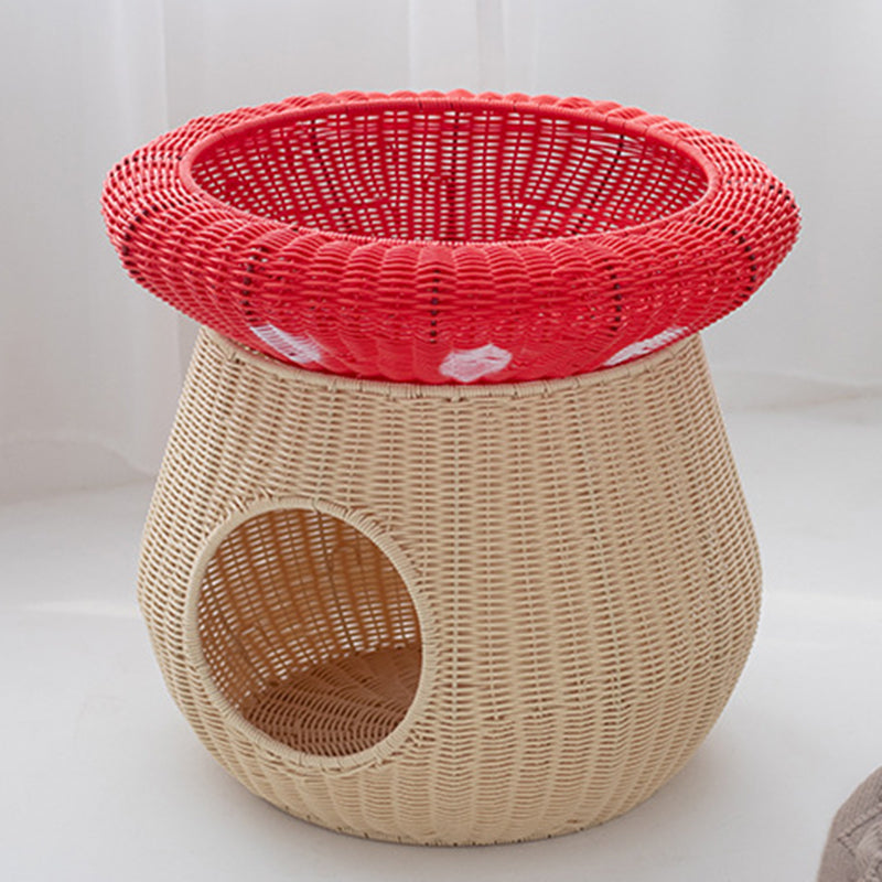 Contemporary Creative Cylindrical Mushroom-Shaped PP Cat Bed For Bedroom Cuvalon
