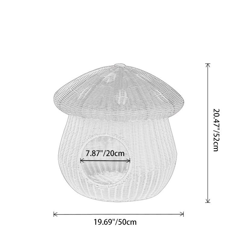 Contemporary Creative Cylindrical Mushroom-Shaped PP Cat Bed For Bedroom Cuvalon