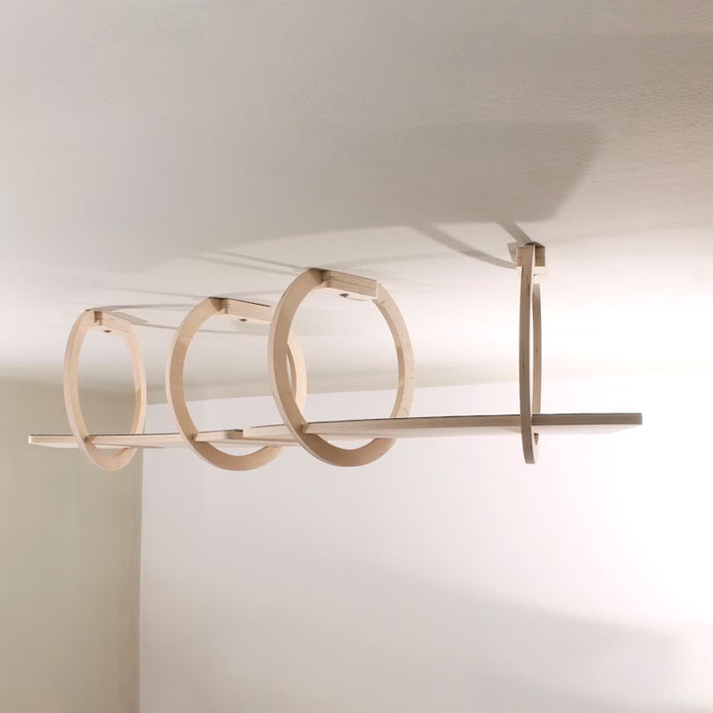 Modern Minimalist Round Curved Skybridge Plywood Felt Cat Tree & Condo 1/2 Hammock For Living Room Cuvalon