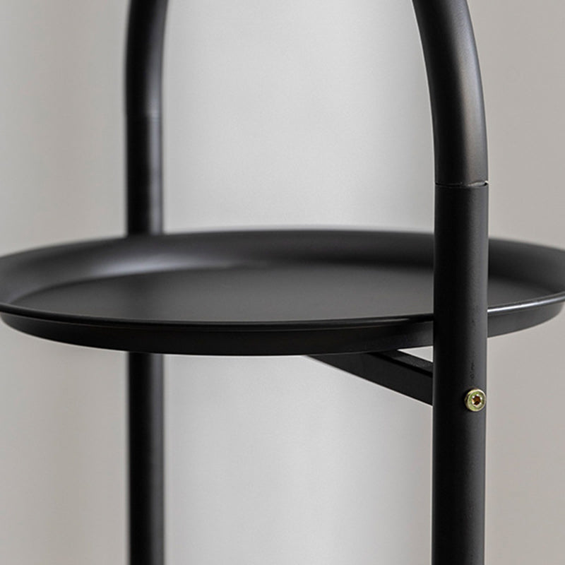 Modern Minimalist Cylindrical Iron Acrylic Hemp Rope Cat Tree & Condo 3-Perch For Living Room Cuvalon