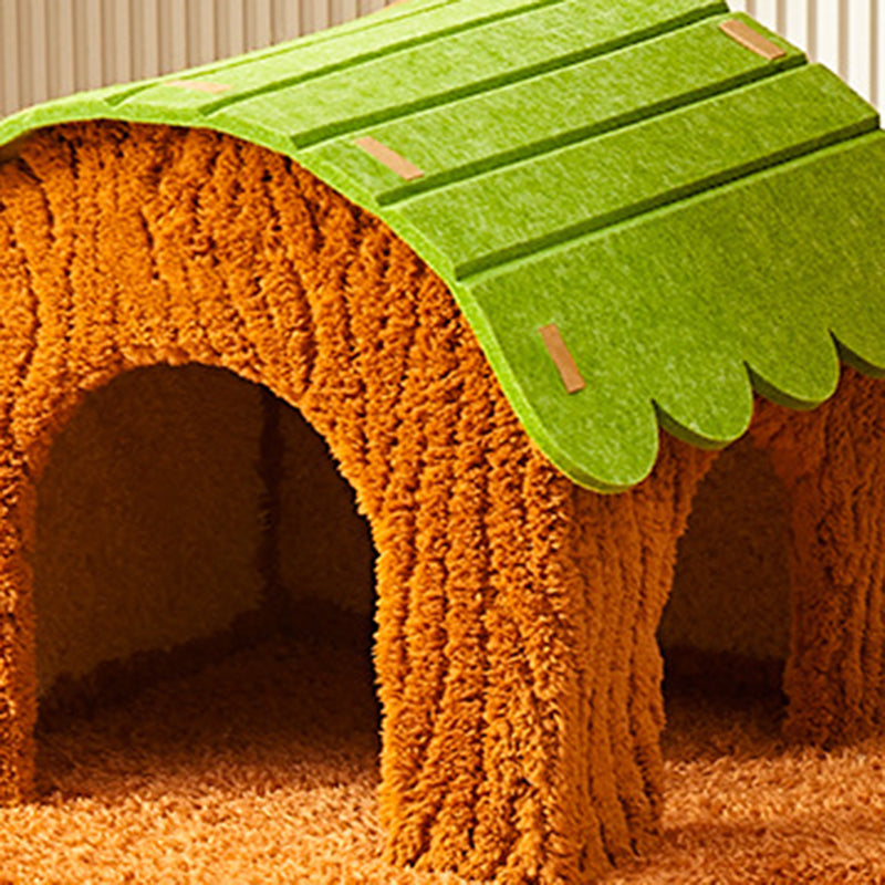 Contemporary Creative Cylindrical Tree House Medium Density Fiberboard Paper Tube Teddy Fleece Felt Sisal Acrylic Cat Tree & Condo 1/2 Condo For Living Room Cuvalon