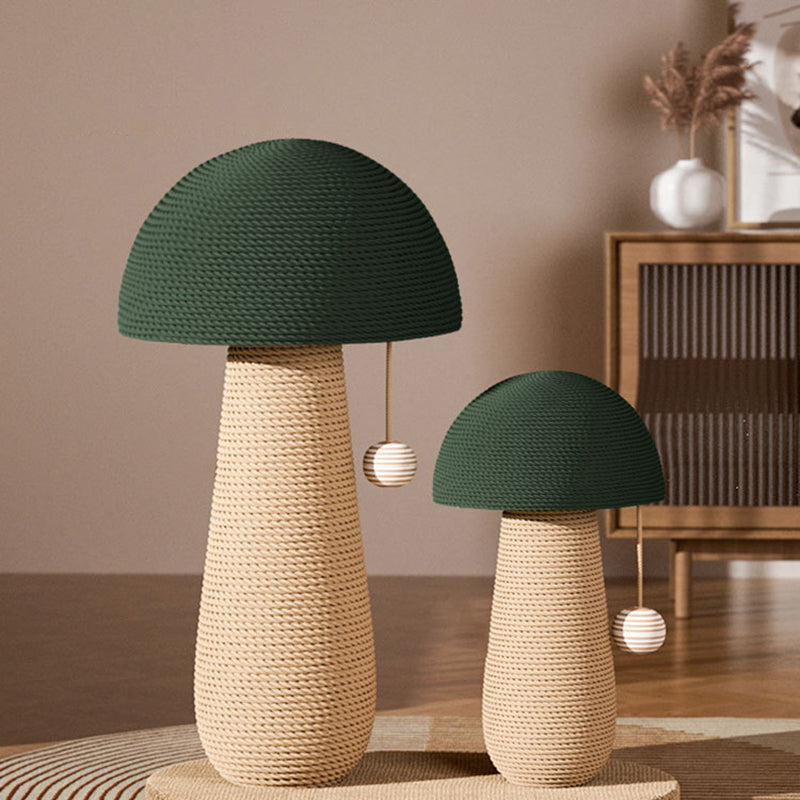 Contemporary Creative Cylindrical Mushroom-Shaped Clown Hat Medium Density Fiberboard Hemp Rope Cat Tower For Bedroom Cuvalon