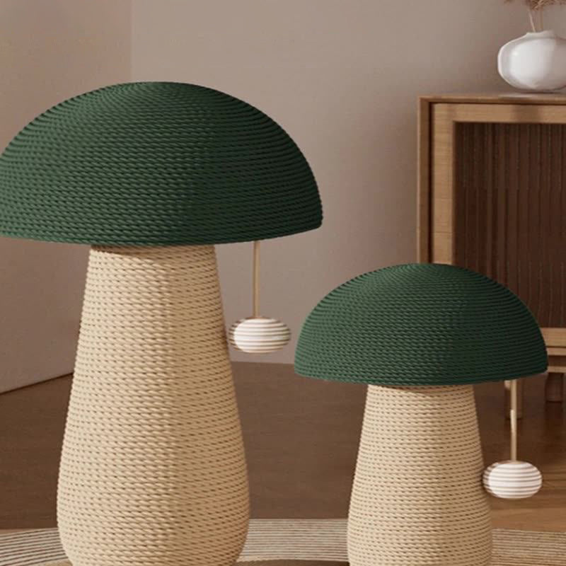 Contemporary Creative Cylindrical Mushroom-Shaped Clown Hat Medium Density Fiberboard Hemp Rope Cat Tower For Bedroom Cuvalon