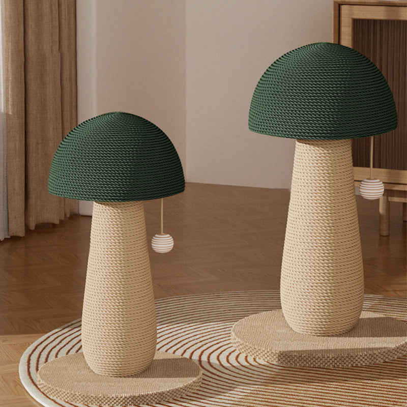 Contemporary Creative Cylindrical Mushroom-Shaped Clown Hat Medium Density Fiberboard Hemp Rope Cat Tower For Bedroom Cuvalon