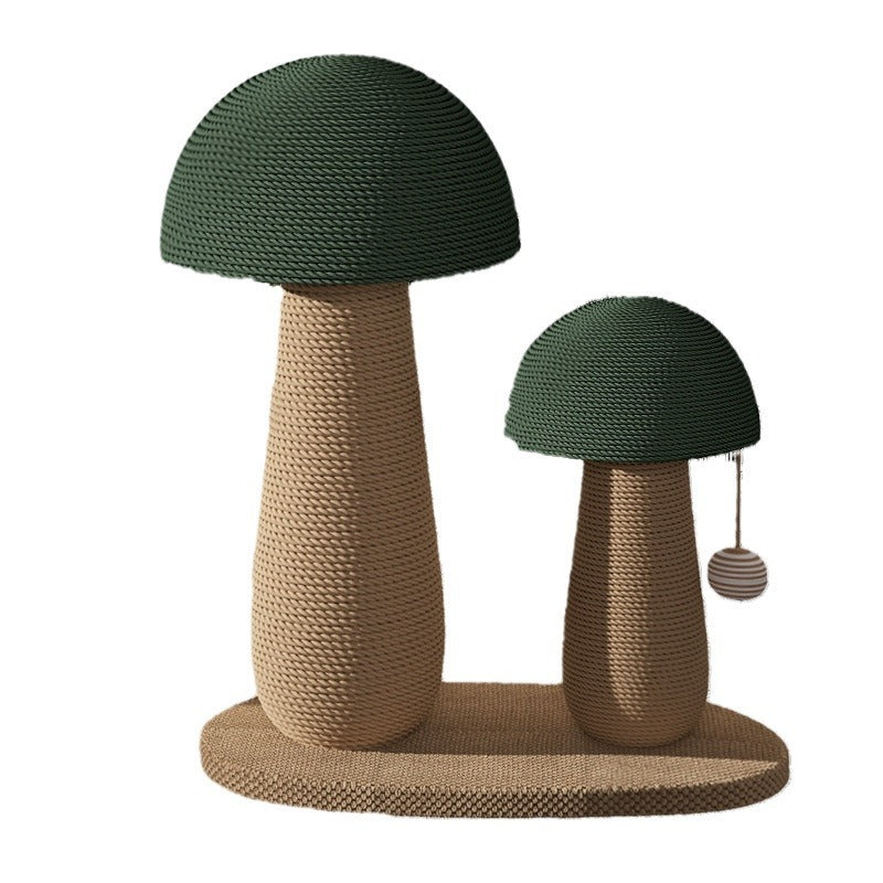 Contemporary Creative Cylindrical Mushroom-Shaped Clown Hat Medium Density Fiberboard Hemp Rope Cat Tower For Bedroom Cuvalon