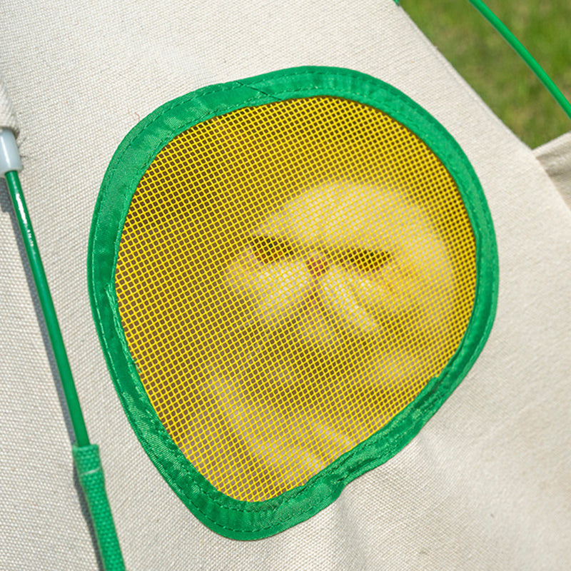 Contemporary Creative Cylindrical Canvas Plush Fabric Hemp Rope Fiberglass Pole Pet Tent Cat Bed For Bedroom Cuvalon