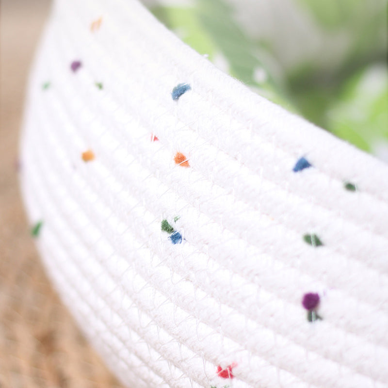 Contemporary Creative Cylindrical Cat Ear Design Cotton Rope Fabric Bamboo Cat Bed Toy Ball For Bedroom Cuvalon