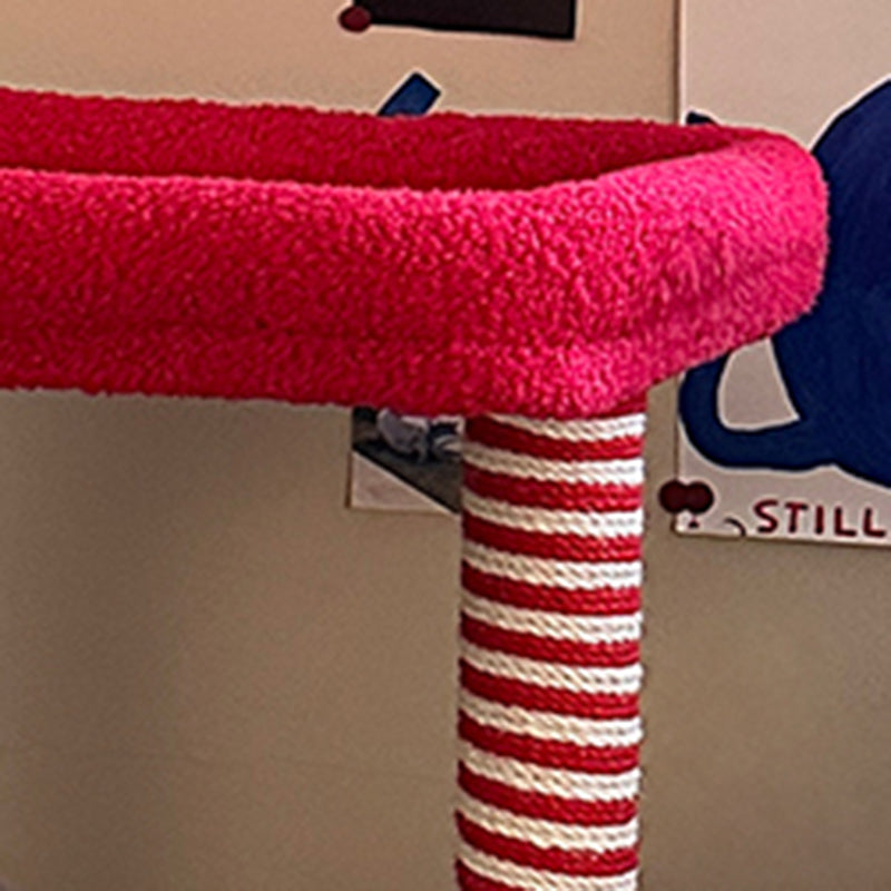 Contemporary Creative Square Medium-Density Fiberboard Velvet Fabric Sisal Multi-Functional Colorful Cat Tree For Living Room Cuvalon