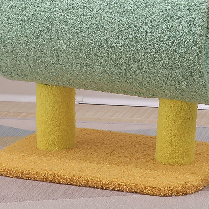 Contemporary Creative Cylindrical Chicken & Dinosaur-Shaped Fabric Sisal Paper Tube Medium-Density Fiberboard Multi-Functional Cat Tree For Bedroom Cuvalon
