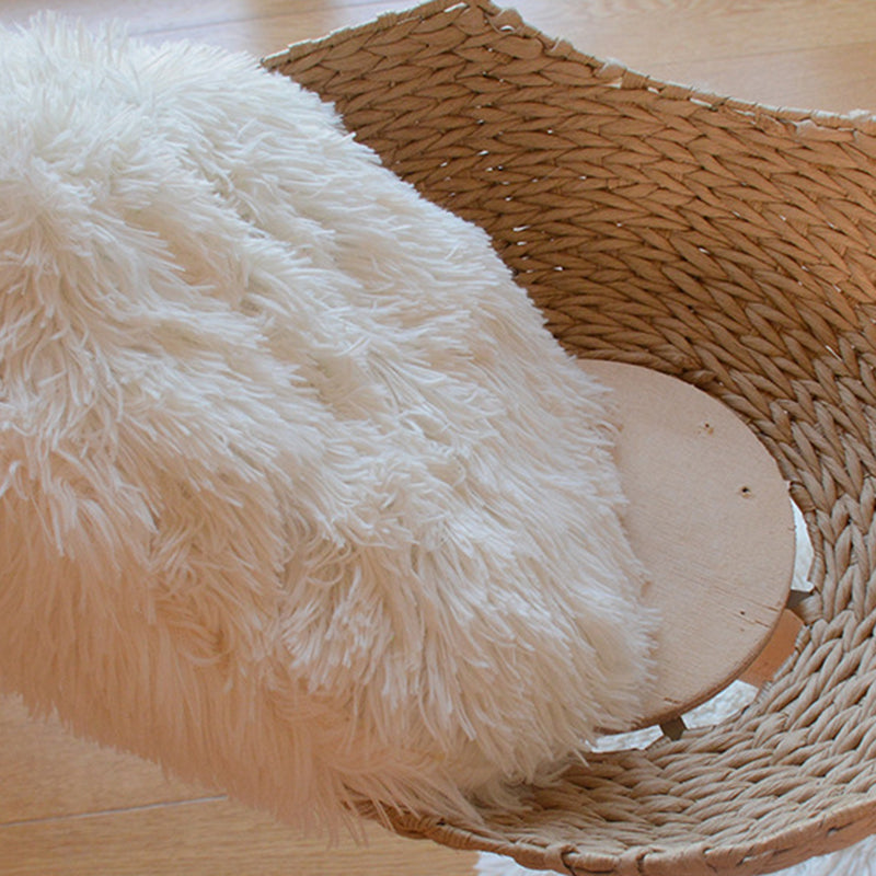 Contemporary Scandinavian Round Cloud-Shaped Natural Fruitwood Medium-Density Fiberboard Sisal Velvet Fabric Cat Tree For Living Room Cuvalon