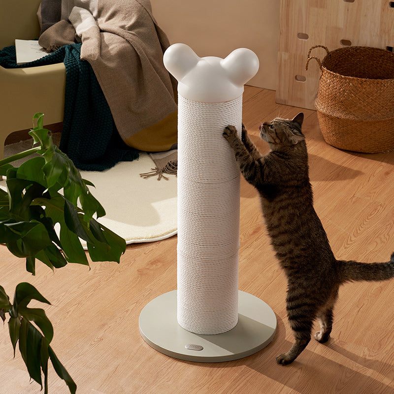 Contemporary Creative Cylinder HDPE Paper Rattan Cold-Rolled Steel Cat Tree For Bedroom Cuvalon