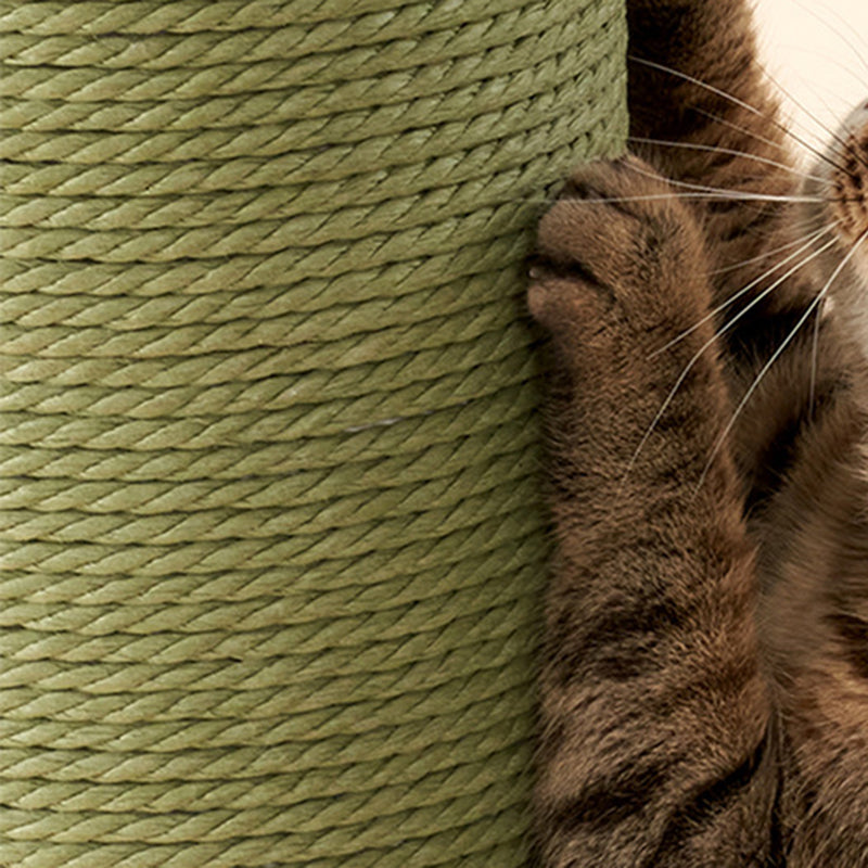 Contemporary Creative Cylinder HDPE Paper Rattan Cold-Rolled Steel Cat Tree For Bedroom Cuvalon
