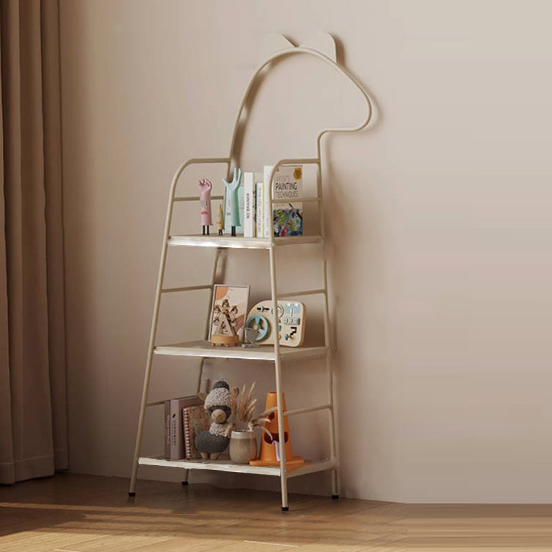 Contemporary Creative Rectangular Dinosaur-Shaped Iron Kids Storage Bookshelf 3-Tier For Living Room & Bedroom Cuvalon