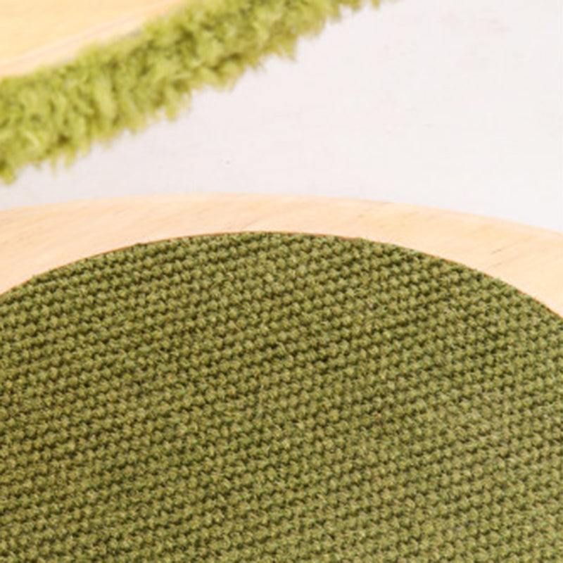 Contemporary Creative Oval Rubberwood Multi-Layer Panel Velvet Fabric Paper Rope Jute Felt Cat Tree 5-Tier For Living Room Cuvalon