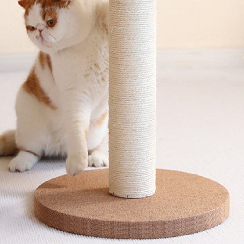 Contemporary Creative Square Particleboard Velvet Fabric Sisal Multi-Functional Cat Tree For Living Room Cuvalon