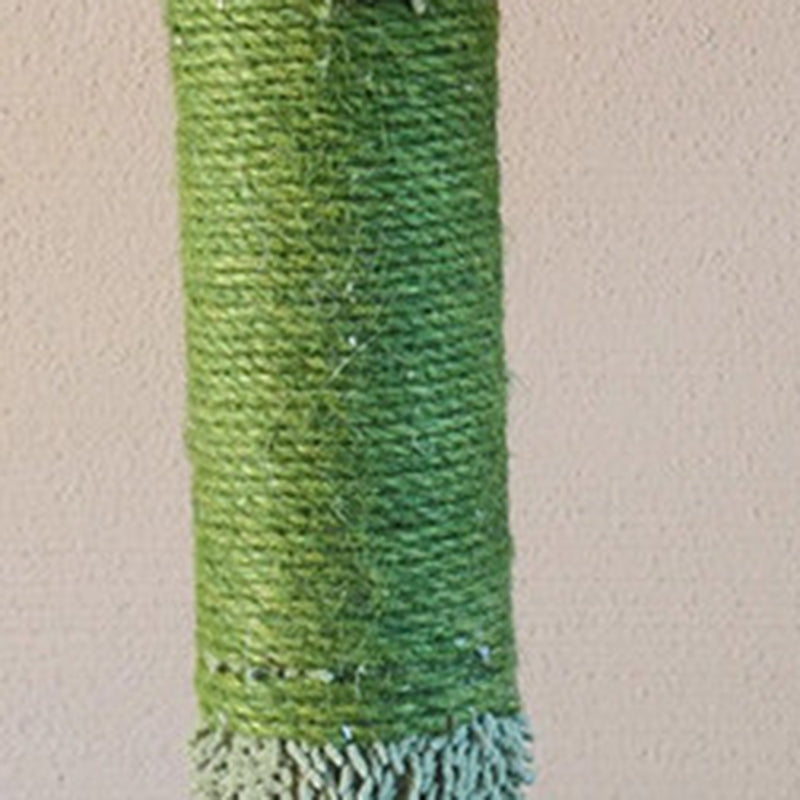 Contemporary Creative Rectangular Particleboard Velvet Fabric Sisal Paper Tube Cactus Cat Tree For Living Room Cuvalon