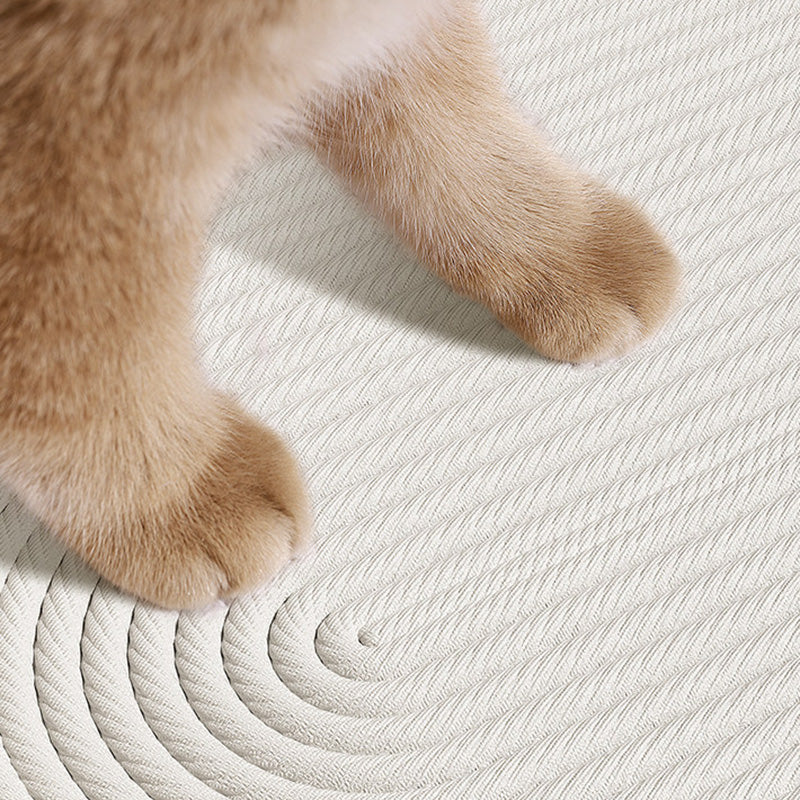 Contemporary Scandinavian Oval Linen-Cotton Rope Woven Cat Bed For Living Room & Bedroom Cuvalon