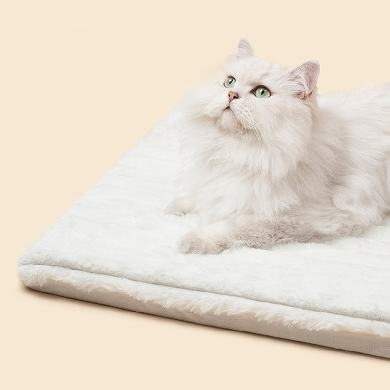 Contemporary Scandinavian Triangular Iron Velvet Fabric Foldable Cat Bed For Living Room & Bedroom Cuvalon