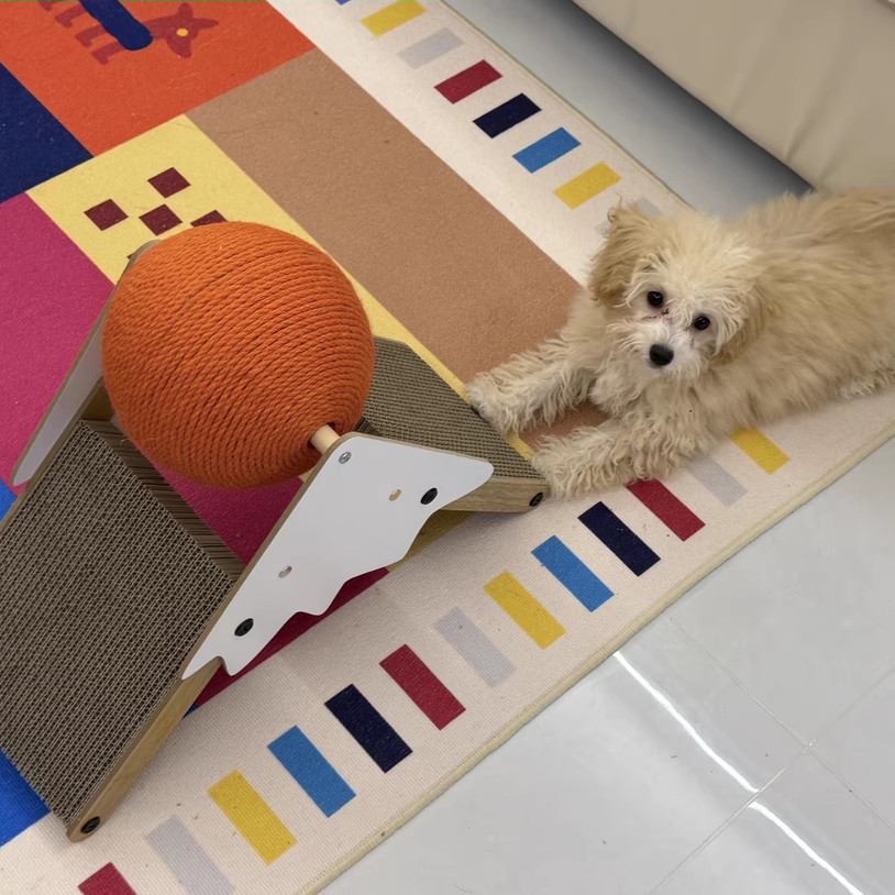 Contemporary Creative Triangular Medium-Density Fiberboard Corrugated Paper Sisal Snow Mountain Cat Tree For Bedroom Cuvalon