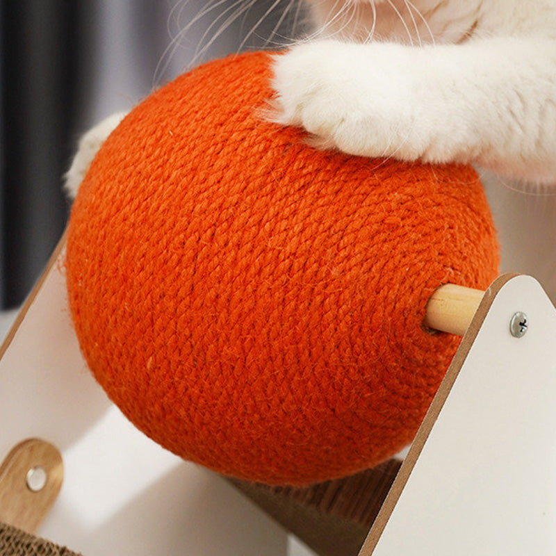 Contemporary Creative Triangular Medium-Density Fiberboard Corrugated Paper Sisal Snow Mountain Cat Tree For Bedroom Cuvalon
