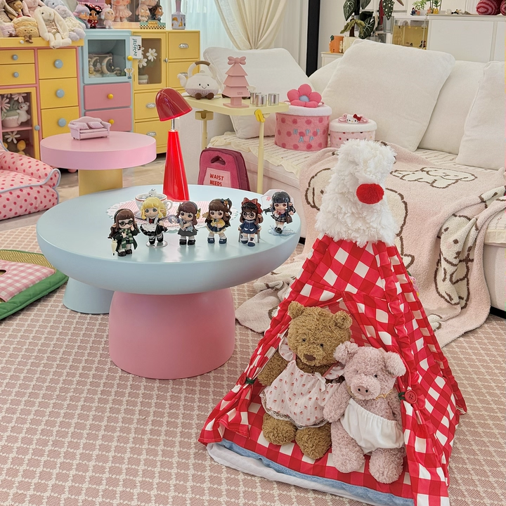 Contemporary Creative Triangle Velvet Linen Polyester Christmas Tent Cat Bed For Bedroom Cuvalon