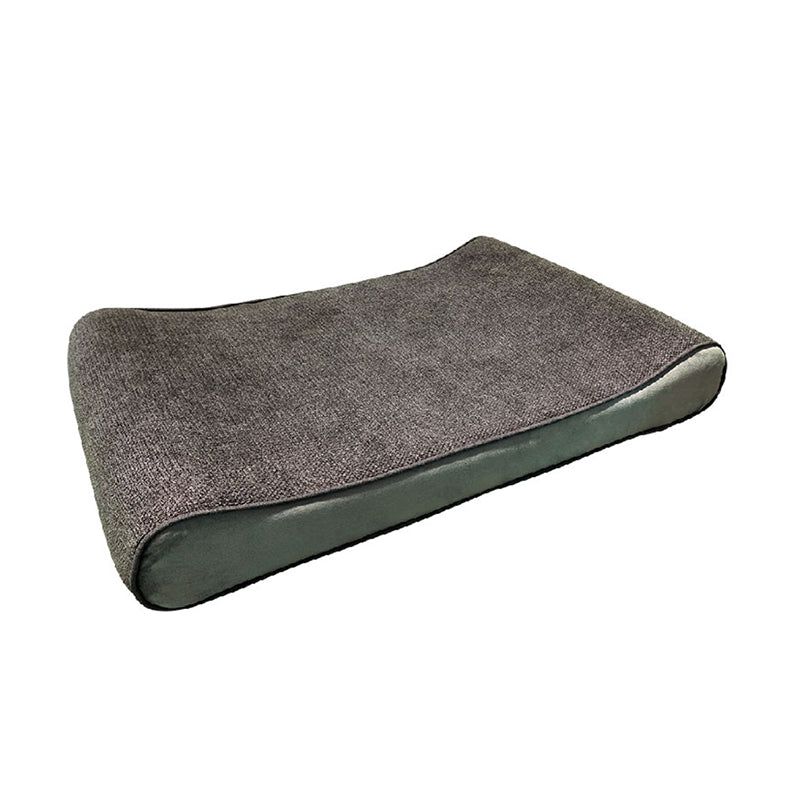 Modern Minimalist Rectangular Pet Bed: Streamlined Wave Design - Compressible Cat Bed For Bedroom Cuvalon