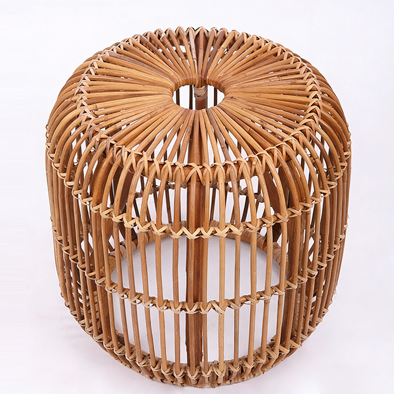 Modern Minimalist Bamboo Rattan Outdoor Side Table Lightweight, Durable, Eco-Friendly & Breathable Design For Patio And Garden Cuvalon
