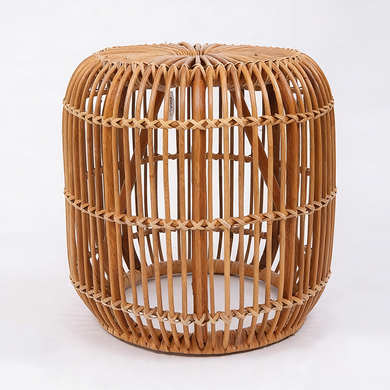 Modern Minimalist Bamboo Rattan Outdoor Side Table Lightweight, Durable, Eco-Friendly & Breathable Design For Patio And Garden Cuvalon