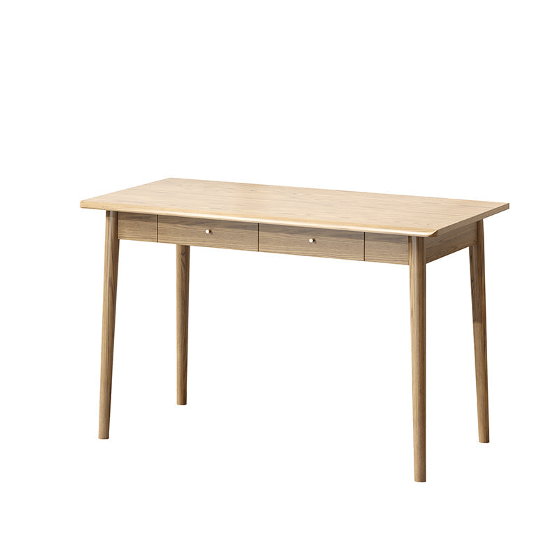 Modern Simplicity Desk & Chair Set - Solid Ash Wood, Sturdy, Stable, Natural Grain, Eco-Friendly Ergonomic For Home Office Cuvalon