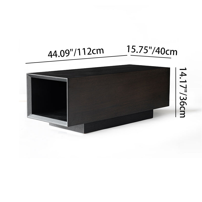 Modern Minimalist Rectangular Coffee Table - MDF: Layered Storage, Stable Support, Multi-Scenario Use & Scratch-Resistant For Living Room Cuvalon