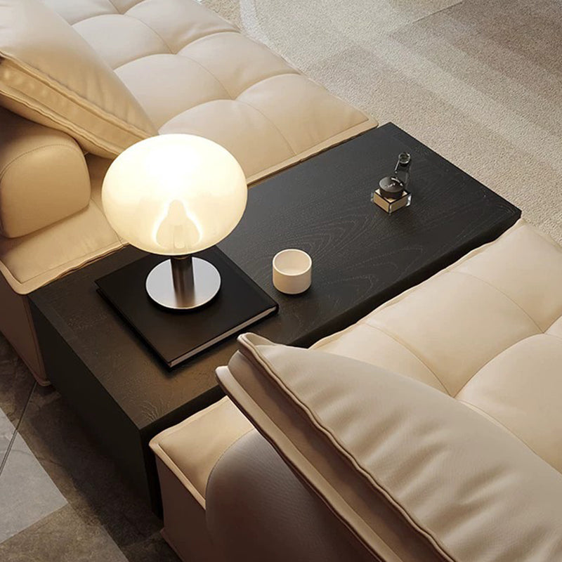Modern Minimalist Rectangular Coffee Table - MDF: Layered Storage, Stable Support, Multi-Scenario Use & Scratch-Resistant For Living Room Cuvalon
